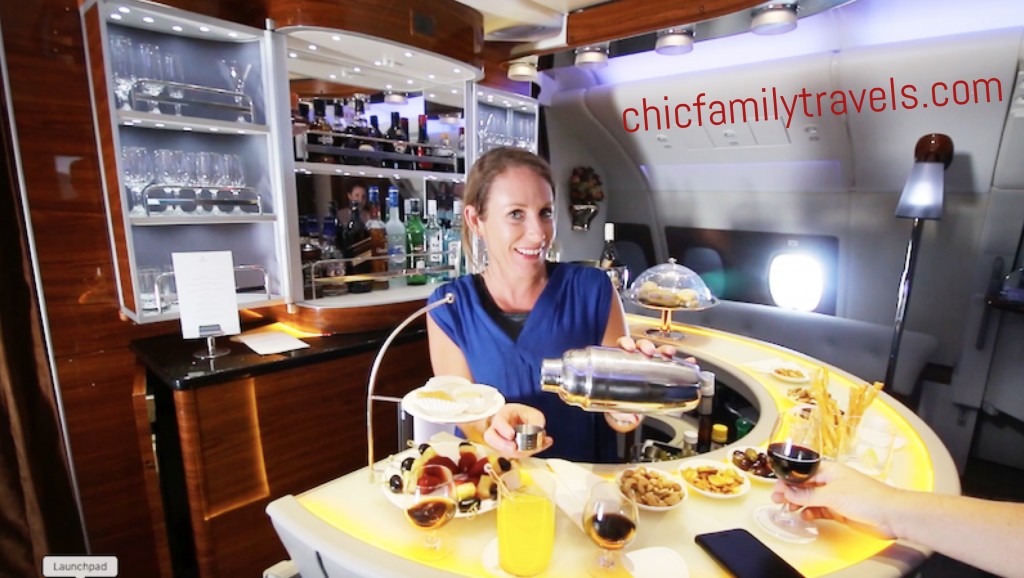 Emirates Bar on a Plane