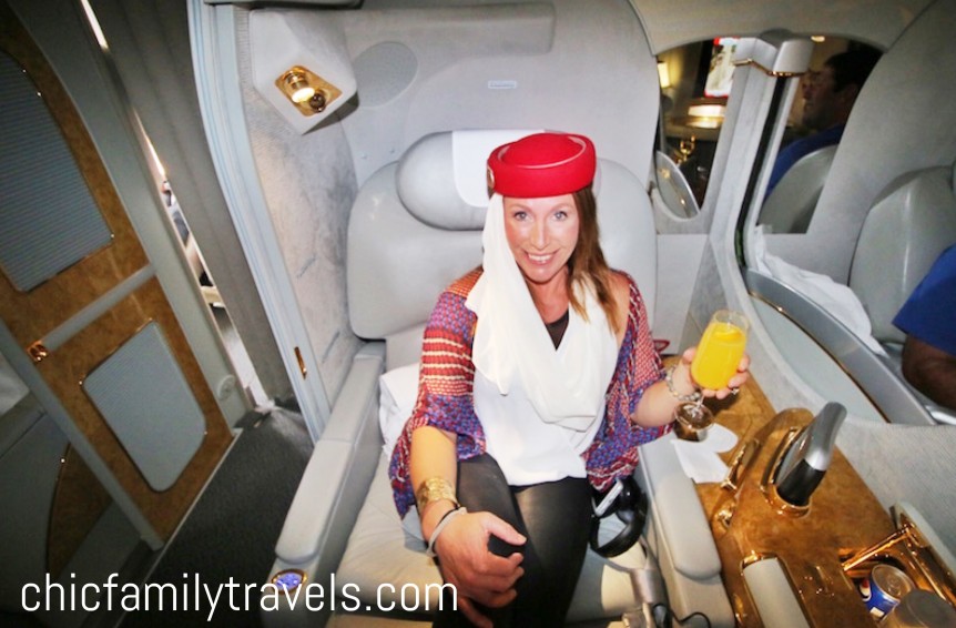 First Class Bling Emirates First Class Review : Bling It On! | Chic Family Travels